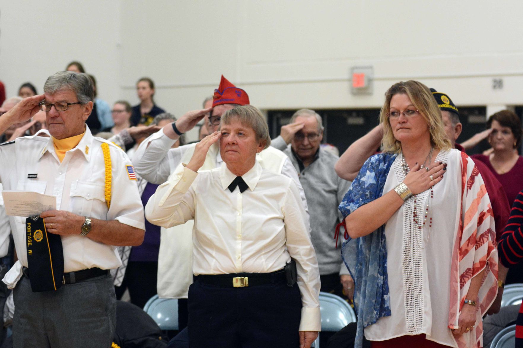 Portage High School Veterans Day ceremony 2019